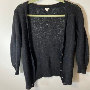 J. Crew black cardigan Medium